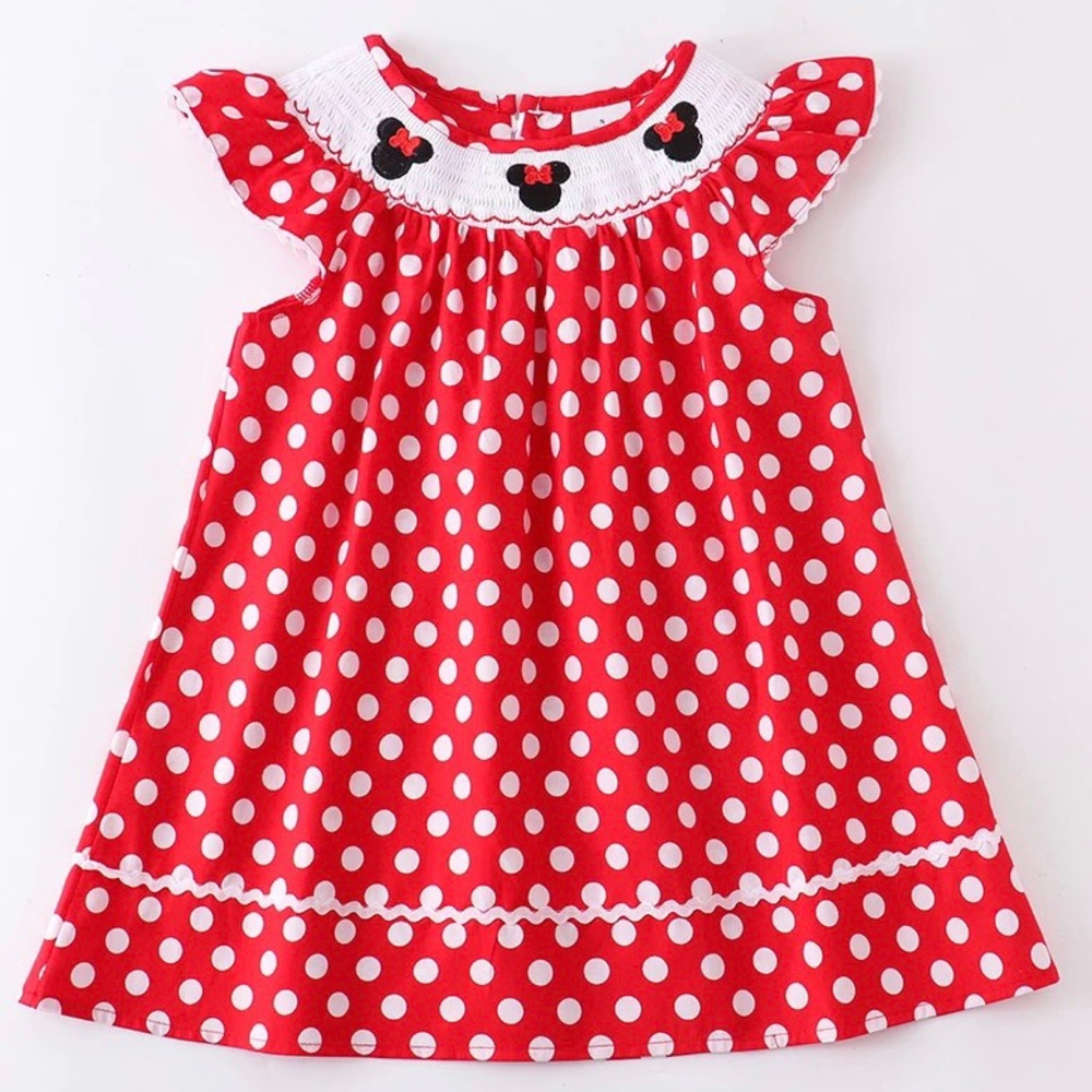 Minnie Mouse Polka Dotted Dress